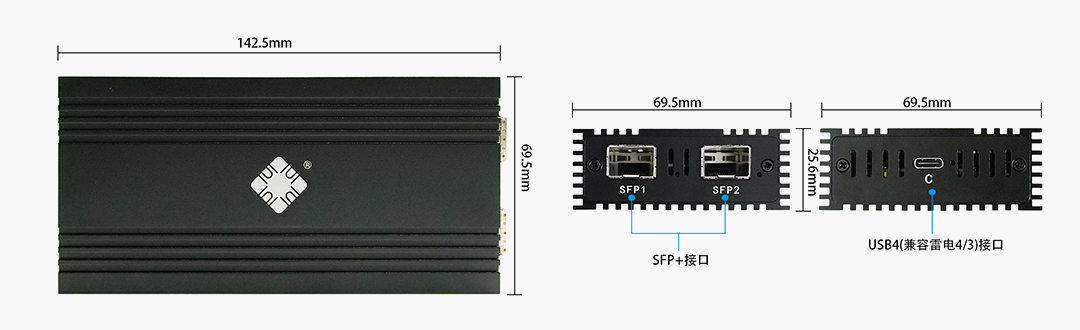 Your Portable 10GbE Workstation! The lekuo USB4 to Dual 10G Fiber NIC: Plug in and Enjoy Extreme Speed
