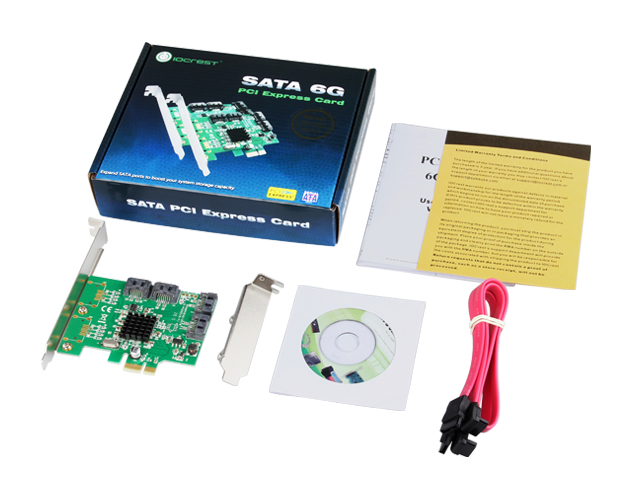 PCIe to 4-port SATA6g Controller Card,IO-PCE9215-4I - PCIe