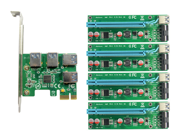 YBBOTT PCIE Riser Card PCI E 1X To 16X Extender Riser Card